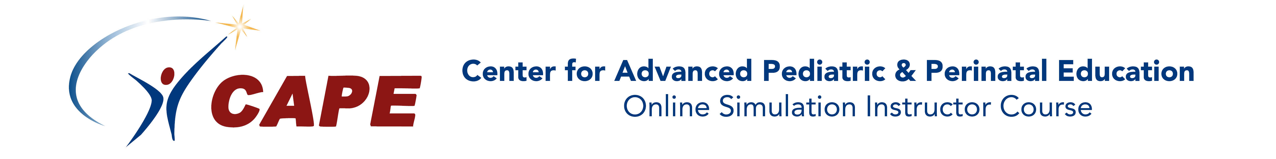 CAPE | Online Simulation Instructor Course Banner